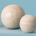thumbnail image 4 of Set of 3 Brown Malibu Natural Wood Balls Figures 8", 4 of 7