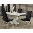 thumbnail image 1 of 5-Piece Dining Set, White/Black, 1 of 2