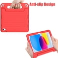 thumbnail image 4 of AVAWO Kids Case for New iPad (A16) 11th Generation 11 Inch 2025 & iPad 10th Generation 10.9" 2022 with Built-in Screen Protector Durable Shockproof Lightweight Handle Cover, Red, 4 of 10