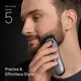 thumbnail image 4 of Braun All-in-One Series 5 Trimmer Kit, 40 Lengths, Ultra Sharp Blade, AIO 5510, Moonstone Grey, 4 of 16