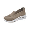 thumbnail image 2 of Dlongli Women's Slip-On Orthopedic Shoes Breathable Mesh Knitted Walking Shoes Arch Support Non-Slip Sole Lightweight Low-Top Design for All-Day Comfort, 2 of 5