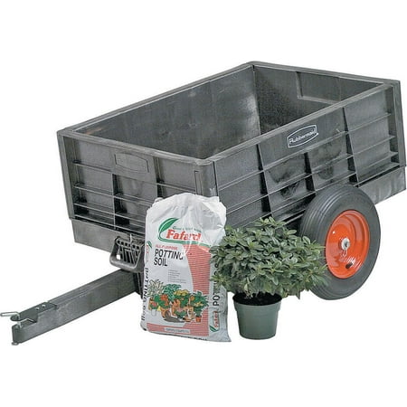 RUBBERMAID FG566261BLA Dump Cart,8 cu. ft.,750 lb.,Pneumatic