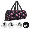 thumbnail image 3 of Fotbe Cartoon Donut Planets Pattern Foldable Sports Gym Bag with Wet Dry Pocket, Travel Bag, Large Capacity Duffel Bag, Splash Proof Carry on Bag, Overnight Bag, Weekender Bag, 3 of 6