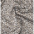 thumbnail image 1 of Soimoi Tissu Satin Modal Imprimé Peau d'Animal Léopard au Mètre 42 Pouces de Large, 1 of 6