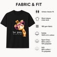 thumbnail image 6 of Giraffe Graphic T-Shirt, Be You Quote Tee, Short Sleeve Crew Neck Unisex Cotton Blend Top, 6 of 9