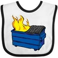 thumbnail image 3 of Inktastic Dumpster Fire Boys or Girls Baby Bib, 3 of 4