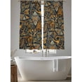 thumbnail image 5 of Boho Floral Sheer Curtains 72 Inch Length 2 Panels Set, Vintage Botanical Paisley Flower Voile Window Treatment Rod Pocket Curtains Sheers Drapes for Bedroom/Living Room/Kitchen 52"x72"x2, 5 of 7