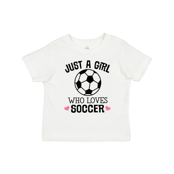 Inktastic Just a Girl Who Loves Soccer Girls Toddler T-Shirt