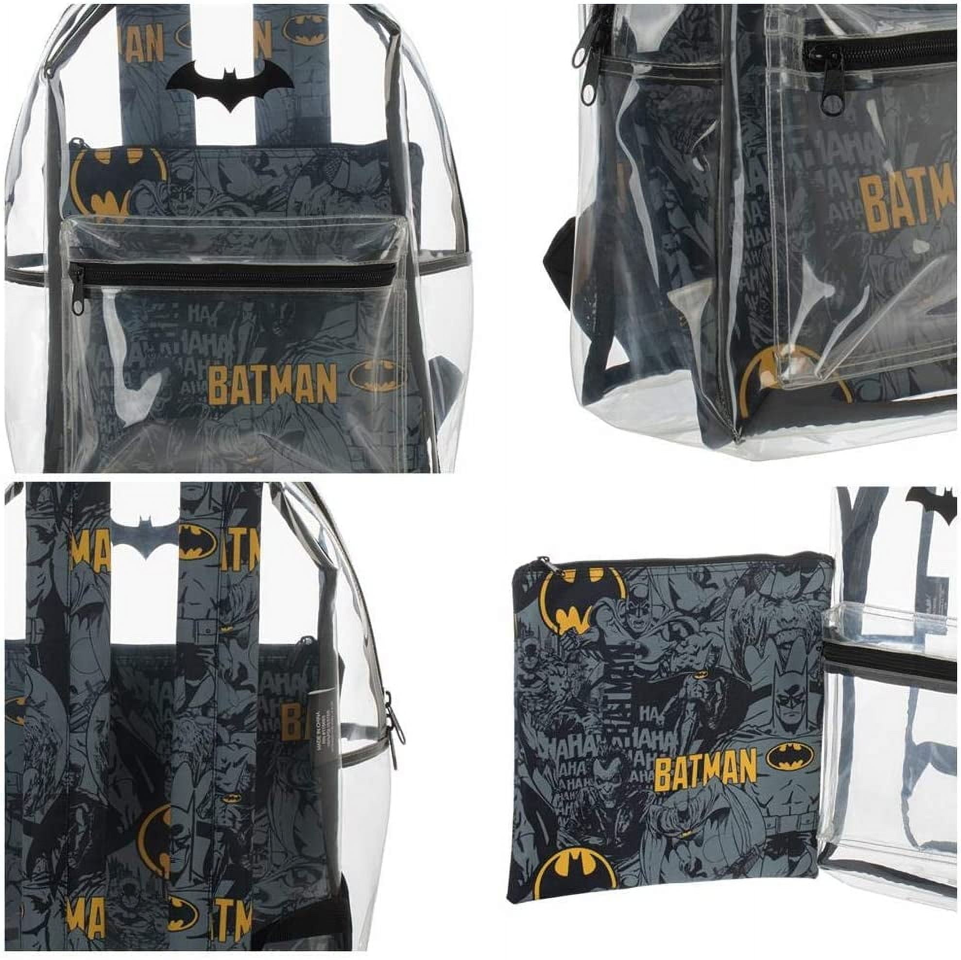 DC Comics Batman Clear Backpack