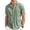 CG07_Green, variant on Dwellite Men's Linen Button Down Short Sleeve Shirt Casual Spring Summer Solid Color Beach Wedding Shirts 2026 White 2XL