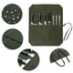 thumbnail image 2 of Estuche para cubiertos Wosthever 7 ranuras rodante plegable color caqui, 2 of 6