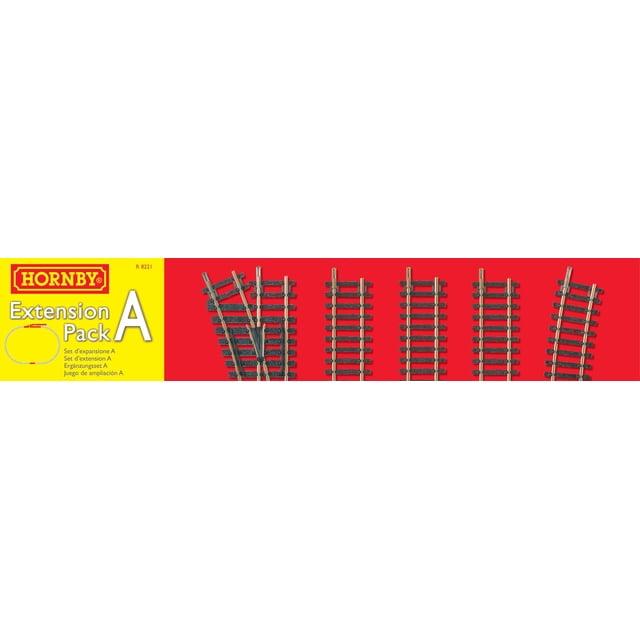Paquete de extensión para maquetas de vías de tren Hornby R8221 HO & OO Scale