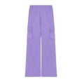 thumbnail image 4 of Hessimy Boys And Toddlers' Uniform Straight-Fit Flat-Front Chino Khaki Pants (Light Purple,14-15 Years), 4 of 6