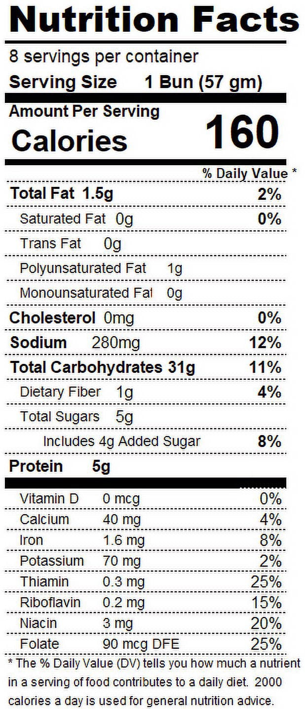 S Rosen's Mary Ann Plain Fresh Burger Buns, 8 Count Package
