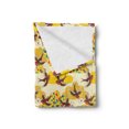 thumbnail image 2 of Retro Soft Flannel Fleece Throw Blanket, Old School Design Repetition of Birds Carrying Love Letters with Abstract Clouds, Cozy Plush for Indoor and Outdoor Use, 70" x 90", Multicolor, by Ambesonne, 2 of 5