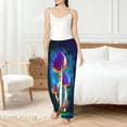 thumbnail image 4 of Salouo Magic Mushrooms ,Fireflies Print Women's Pajama Pants Casual Loose Sweatpants PJs Flowy Pants Drawstring Palazzo for Women Wide Leg Pants Lounge Pajama -Large, 4 of 8