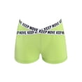 thumbnail image 3 of TTAO Girls Sports Bottoms V-front Elastic Waistband Boyshorts Gym Workout Exercise Boxer Shorts Fluorescent Green 8, 3 of 7