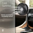 Lizheee Travel Fans USB Powered Electric Vehicle Fan Cup Holder Fan