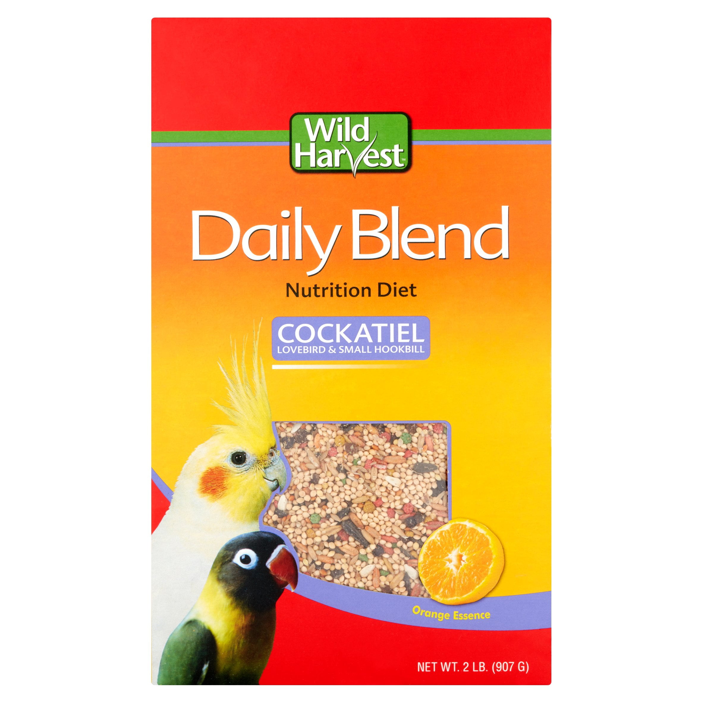 Wild Harvest Daily Blend Nutrition Diet 2 Pounds, For Cockatiels, Lovebirds And Small Hookbills