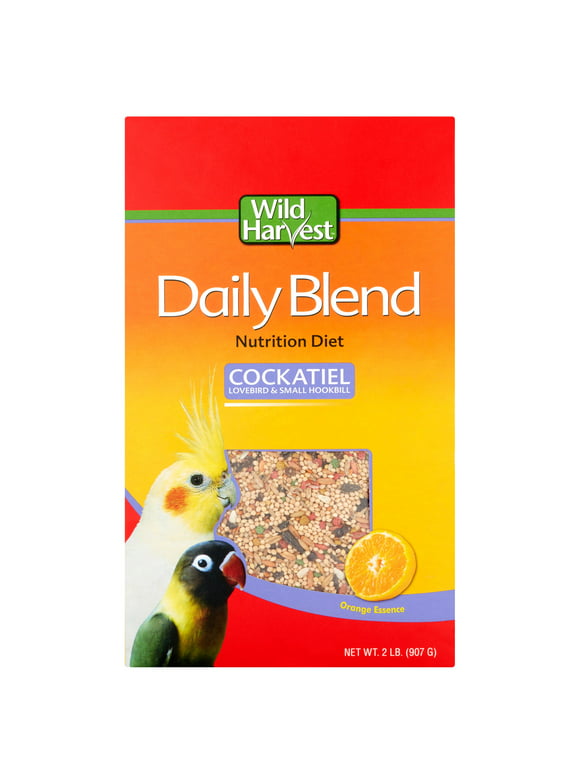 Wild Harvest Daily Blend Nutrition Diet 2 Pounds, For Cockatiels, Lovebirds And Small Hookbills