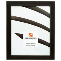 Craig Frames Shaker 286, 16x24 inch Picture Frame, Black Solid Wood