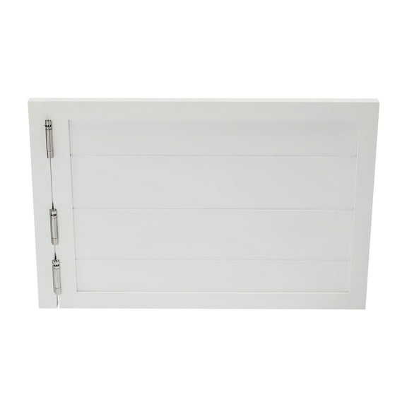 Porch Entrance Swinging Door Solid Wood 180° Opening Angle 35.4*23.6in White Swinging Door, Solid Wood Swing Door