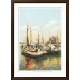 thumbnail image 2 of Art.com Old Fishing Boats, Nantucket, Massachusetts Art Print, Brown Frame Wall Art, 32" x 44", 2 of 5