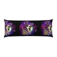 thumbnail image 2 of Disketp Mushrooms and Skull Print Body Pillow Cover - Super Soft 20x54 Body Pillow Case,Long Side Hidden Zipper, 2 of 8