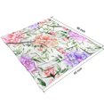 thumbnail image 4 of Vintage Floral Throw Blanket: Soft, Warm & Cozy Pink Rose Peony Bed Throw Blanket - 50x60in Blanket for Room, Couch Decor - Great Gift for Women, 4 of 5