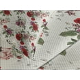 thumbnail image 4 of Ambesonne Summer Quilted Bedspread Set 3 Pcs, Romantic Flowers Leaves, King Size, Forest Green Lilac, 4 of 5
