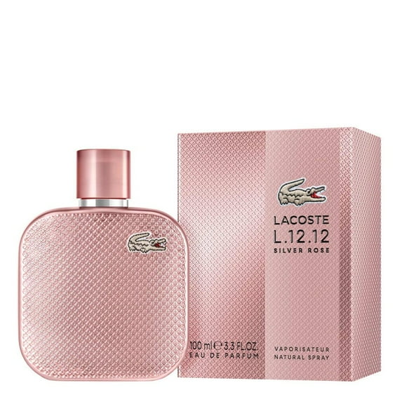 Lacoste Ladies L.12.12 Silver Rose EDP Spray 3.4 oz Fragrances 3386460165921