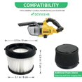 thumbnail image 2 of Paquete de 4 filtros HEPA compatibles con la aspiradora DEWALT DCV501HB, 2 of 6
