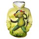 thumbnail image 4 of Sudadera con capucha con estampado completo y divertido de rana arbórea para hombre, sudadera informal de primavera y otoño, ropa de calle holgada de talla grande, 4 of 4
