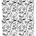 thumbnail image 3 of Tribal Duvet Cover Set, Culture Pattern with Traditional Animal and Arrows Folk Design, Decorative 3 Piece Bedding Set with 2 Pillow Shams, Queen Size, Black and White, by Ambesonne, 3 of 3