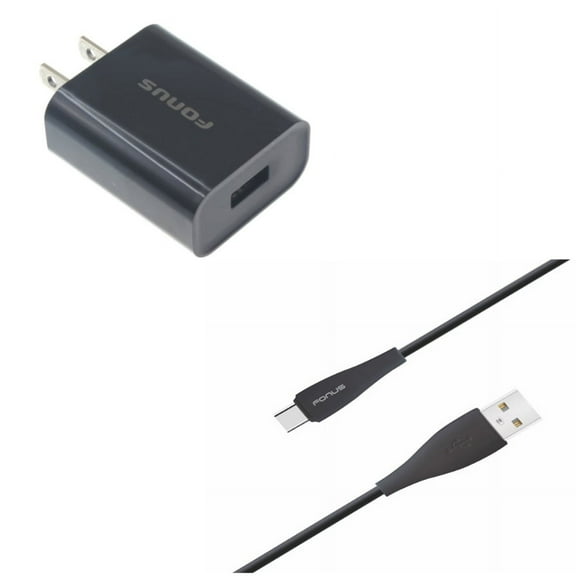 18W Quick Home Charger w Type-C 10ft USB Cable for OnePlus 9, Nord N200 5G/N100/N10 5G, Pro Phone - USB Travel Wall, Charger Cord Power Wire V2V for OnePlus 9, Nord N200 5G/N100/N10 5G, Pro