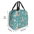 thumbnail image 2 of Pofeuu Teal Mama Llama Print Lunch Bag Lunch Box Large Capacity Insulated Lunch Bag for Adult, Leakproof Reusable Lunch Tote Bags for Work, 2 of 5