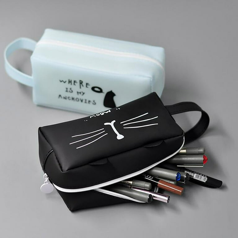 Pencil Case, Black Pencil Case, Kawaii Pencil Case, Aesthetic Pencil Case,  Goth Pencil Case, Pencil Pouch, Cute Pencil Pouch, Kawaii Pouch 