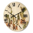 thumbnail image 3 of Designart 'Indoor House Plants Urban Jungle in Flowerpots I' Traditional Wood Wall Clock, 3 of 5