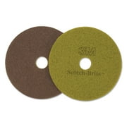 Scotch-Brite Diamond Floor Pads, 19" Diameter, Sienna, 5/Carton