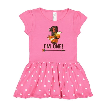 

Inktastic 1st Birthday Fox 1 Year Old Gift Baby Girl Dress