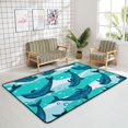 thumbnail image 4 of Crawling Indoor Carpet Play Mat Dolphins for Living Room Bedroom Educational Nursery Floor Mat Area Rugs 72x48in, 4 of 6