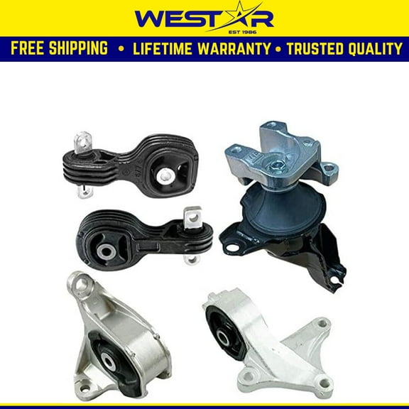 Fits 2012-2014 Honda CR-V 2.4L, Engine Motor & Transmission Mount Set 5pc : A65055 A65053 A65052 A65070 A65069