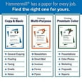 thumbnail image 3 of Hammermill Printer Paper, Premium Color 32 Lb Copy Paper, 8.5 x 11-1 Ream (500 Sheets) - 100 Bright, Made in the USA, 102630R, 3 of 6