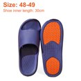 thumbnail image 4 of Non-slip slippers for the elderly female pregnant women Summer home indoor bathroom bath non-slip slippers for men-Dark Blue-47-48, 4 of 5