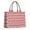 Red Christmas Striped, variant on Large Capacity Tote Bag,Red Christmas Tree and Deer Pattern Handbag Fashion Luxury Tote Bag,15.7"x13"x 5.1" Inches,Laptop Compatible