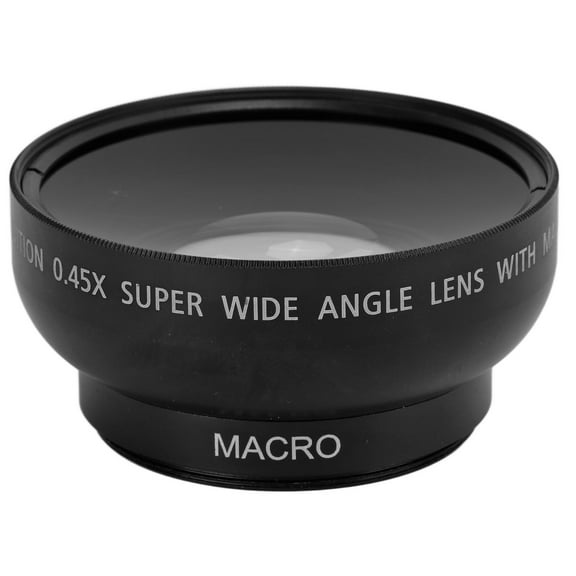 46mm 0.45X Wide Angle Lens Alloy and Optical Glass Camera for 46MM Filter Aperture