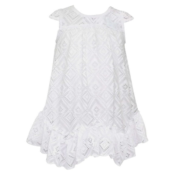 Lilt Toddler Girls White Lace Sun Dress Easter & Wedding 3T