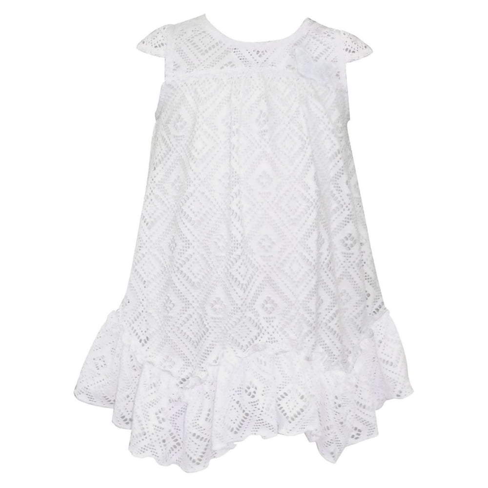 Lilt Dress Lilt Toddler Girls White Lace Sun Dress Easter & Wedding