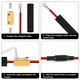 thumbnail image 2 of Conectores de cable AWG 8, kit de empalme de cable de 20 A, terminal de conexión rápida, terminales de circuito amarillo para la industria electrónica, 2 of 6