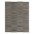 thumbnail image 3 of Unique Loom Williamsburg Collection Area Rug - Striped (8' x 10' Rectangle Black/Ivory), 3 of 7
